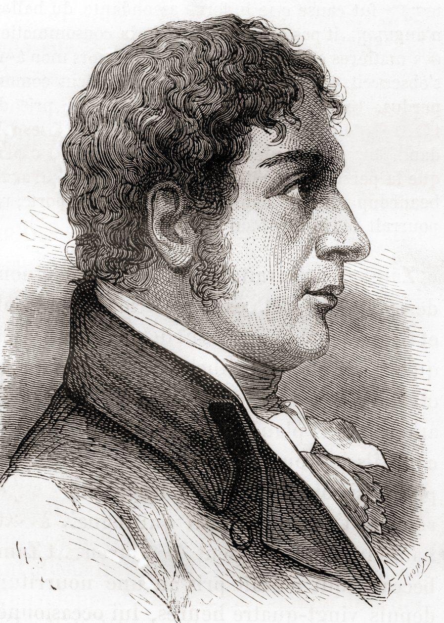 Francesco Zambeccari, de "Les Merveilles de la Science", publicado hacia 1870 (litografía) de French School