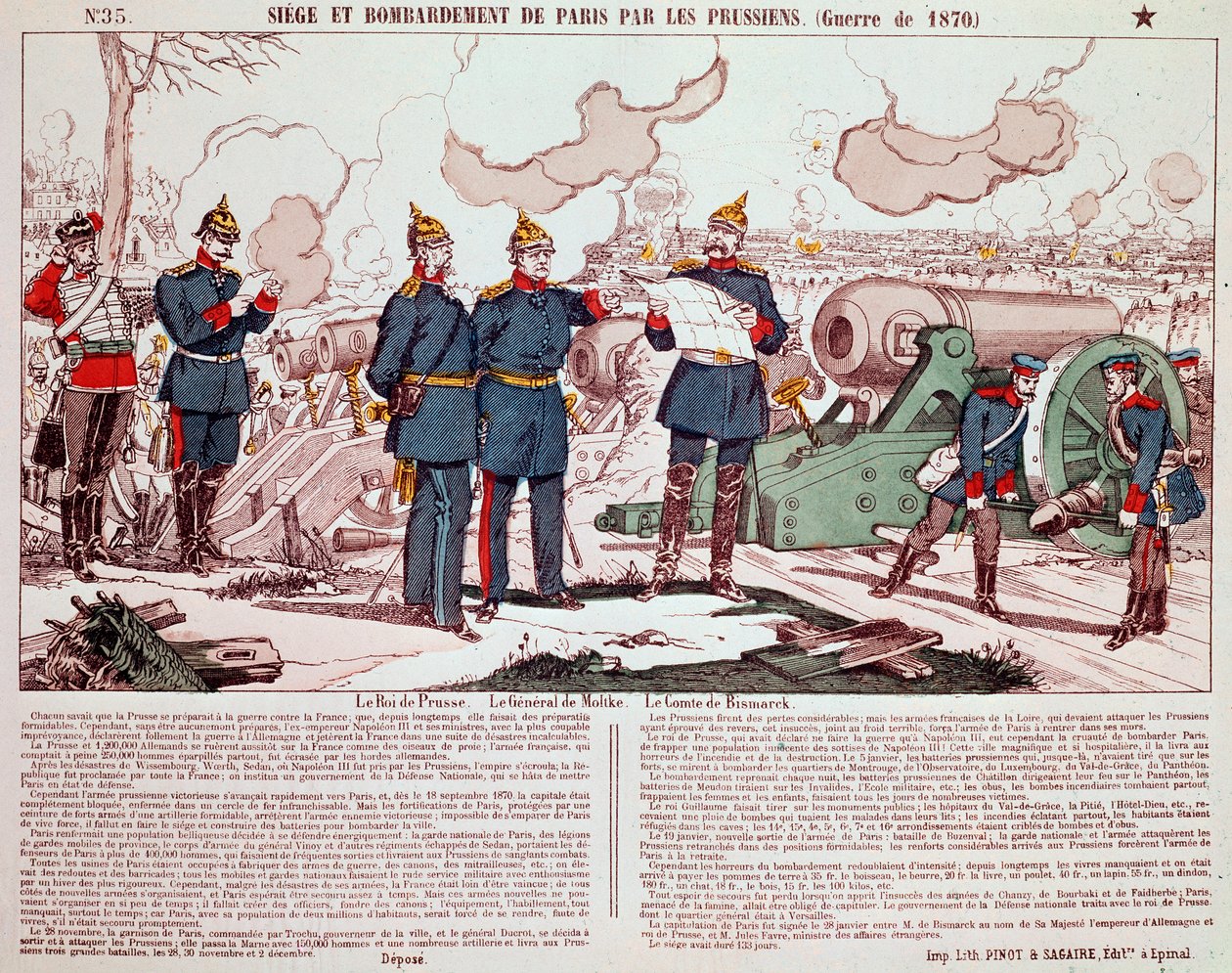 Guerra Franco-Prusiana: El sitio y el bombardeo de París de French School