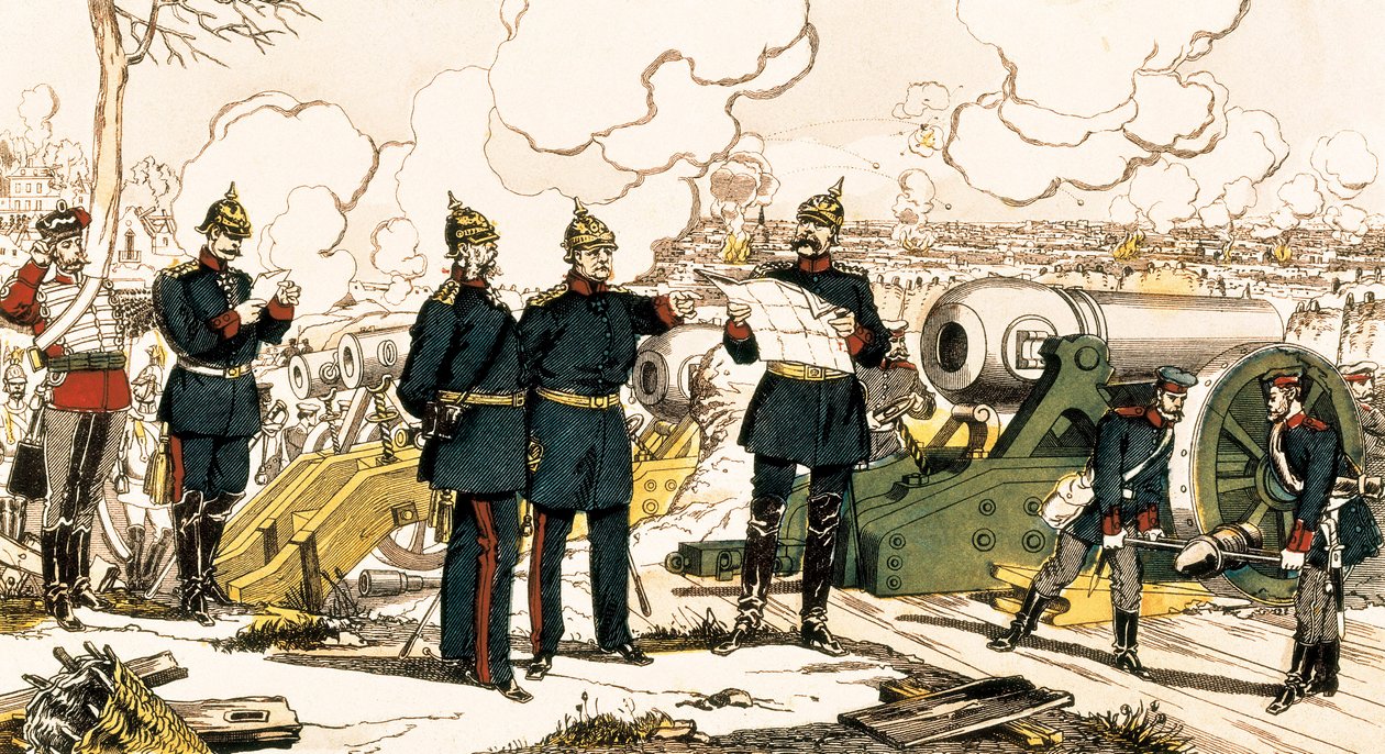 Guerra Franco-Prusiana: El sitio y el bombardeo de París de French School