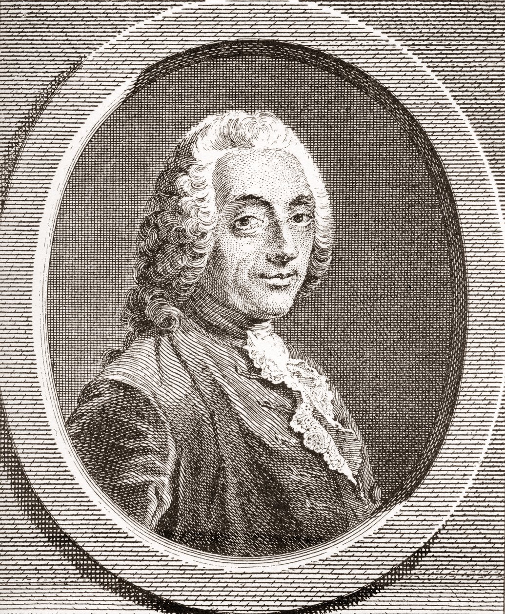 François-Augustin de Paradis de Moncrif, 1687-1770. Escritor y poeta francés. De Les Heures Libres publicado en 1908. de French School