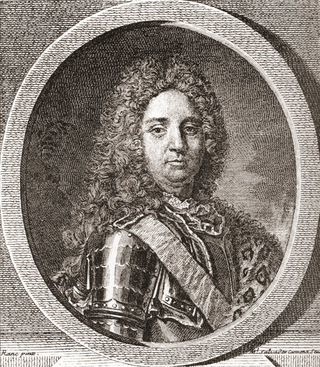 François-Marie de Broglie, primer duque de Broglie, 1671-1745. Líder militar francés. De Les Heures Libres publicado en 1908 de French School