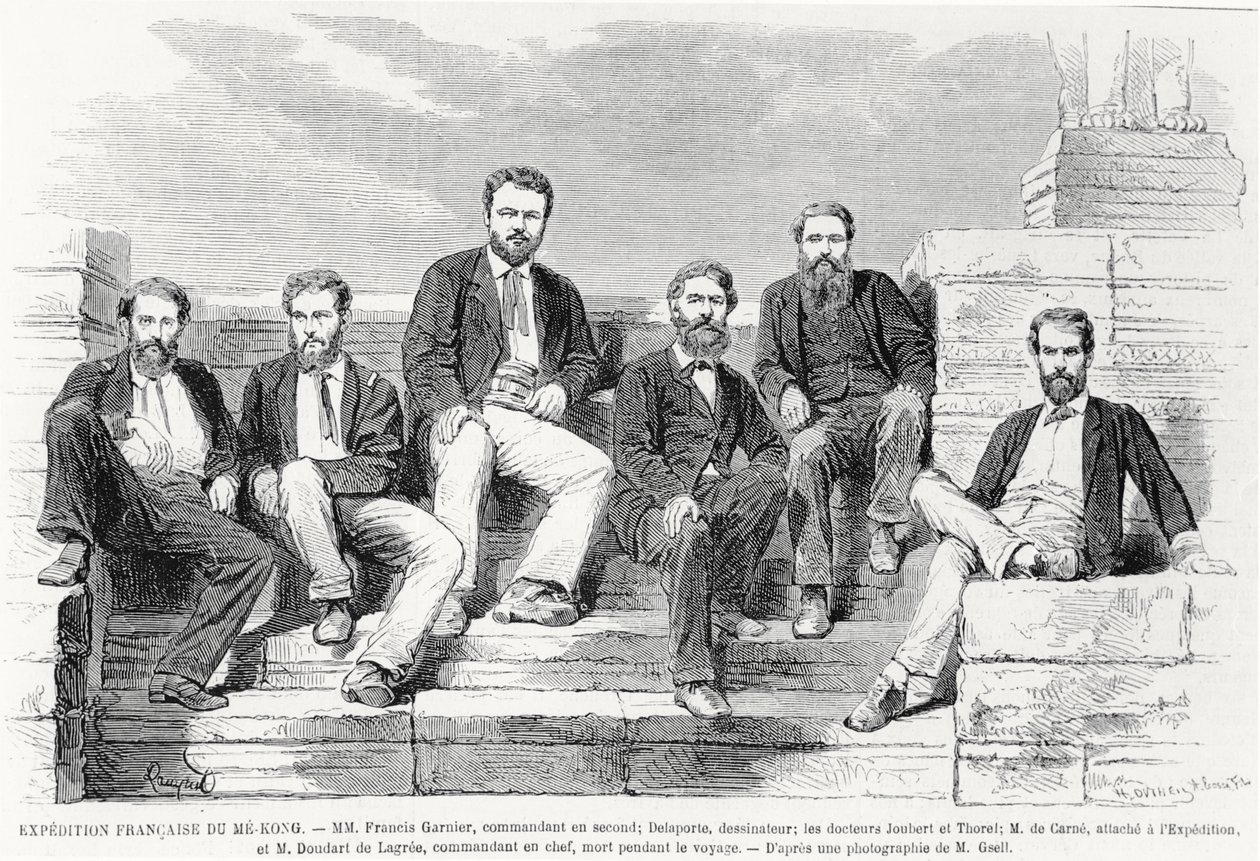 Expedición francesa a Me-Kong, 1868 de French School