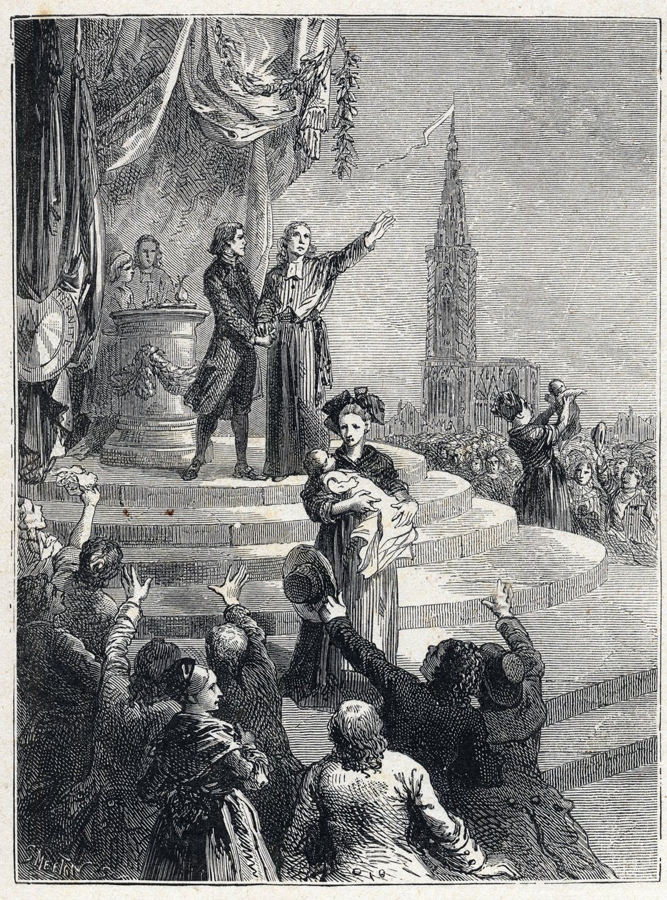 Revolución Francesa - Fiesta de la Federación en Estrasburgo de French School