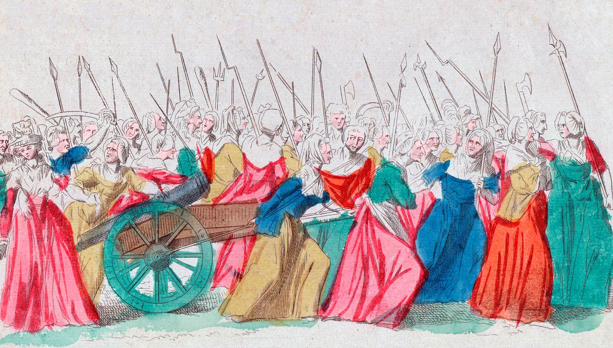 Revolución Francesa: “A Versalles, a Versalles” La marcha de las mujeres sobre Versalles 5/10/1789 (Marcha de las Mujeres sobre Versalles, París, 5 de octubre de 1789) de French School