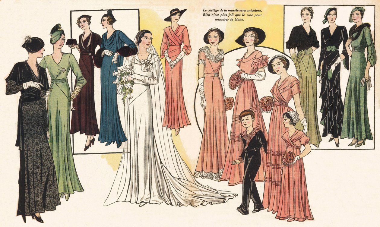Moda femenina francesa | French School | Impresión de arte