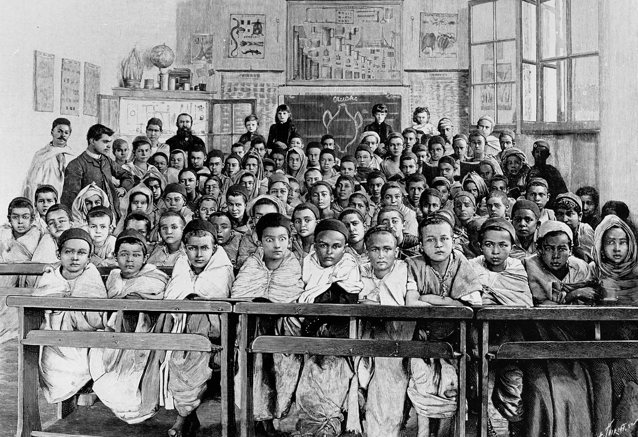 Escuela francesa en Cabilia, 1891 de French School