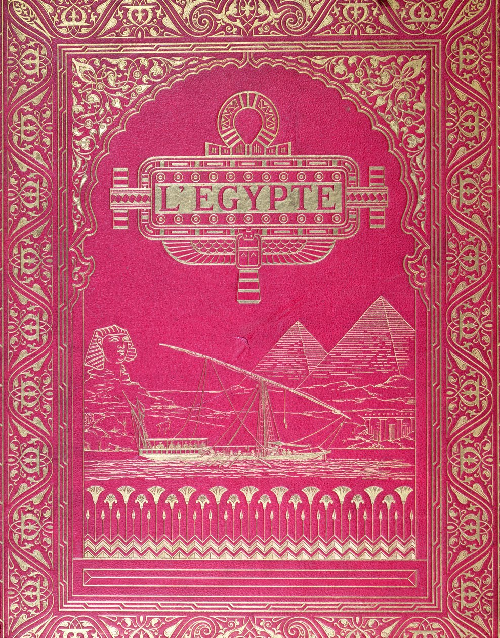 Portada de LEgypte por G. Ebers, publicado en París, 1880 de French School