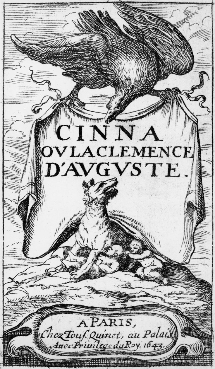 Frontispicio de Cinna ou la Clemence d