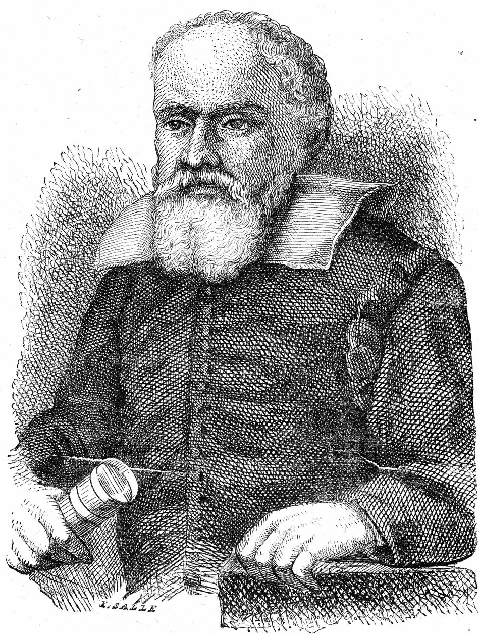 GALILEO GALILEI (1564-1642) (grabado) de French School