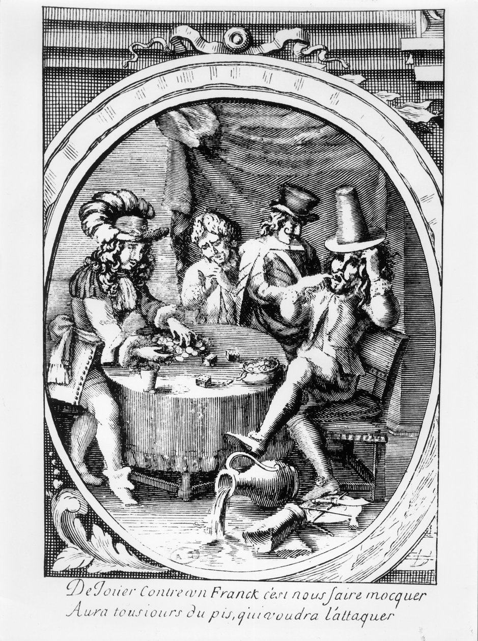 Juego de Dados, segunda mitad del siglo XVII de French School