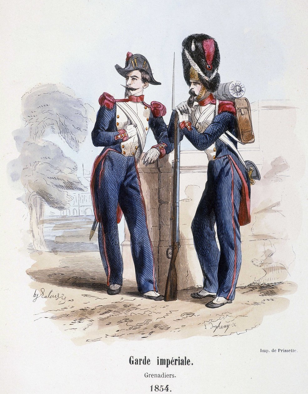 Guardia Imperial: Granaderos (1854) - en “Histoire de l