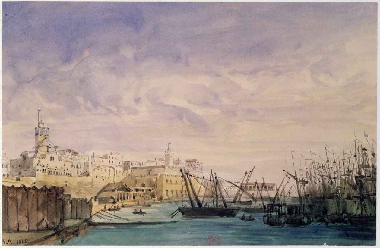 Vista general de Argel, 1845 de French School