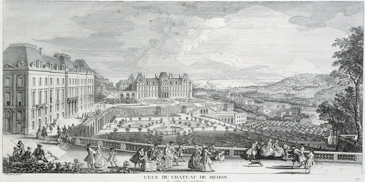 Vista general del Castillo de Meudon de French School