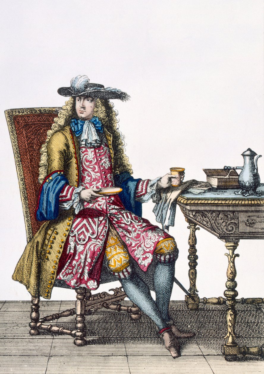 Traje elaborado de caballero, 1760 de French School