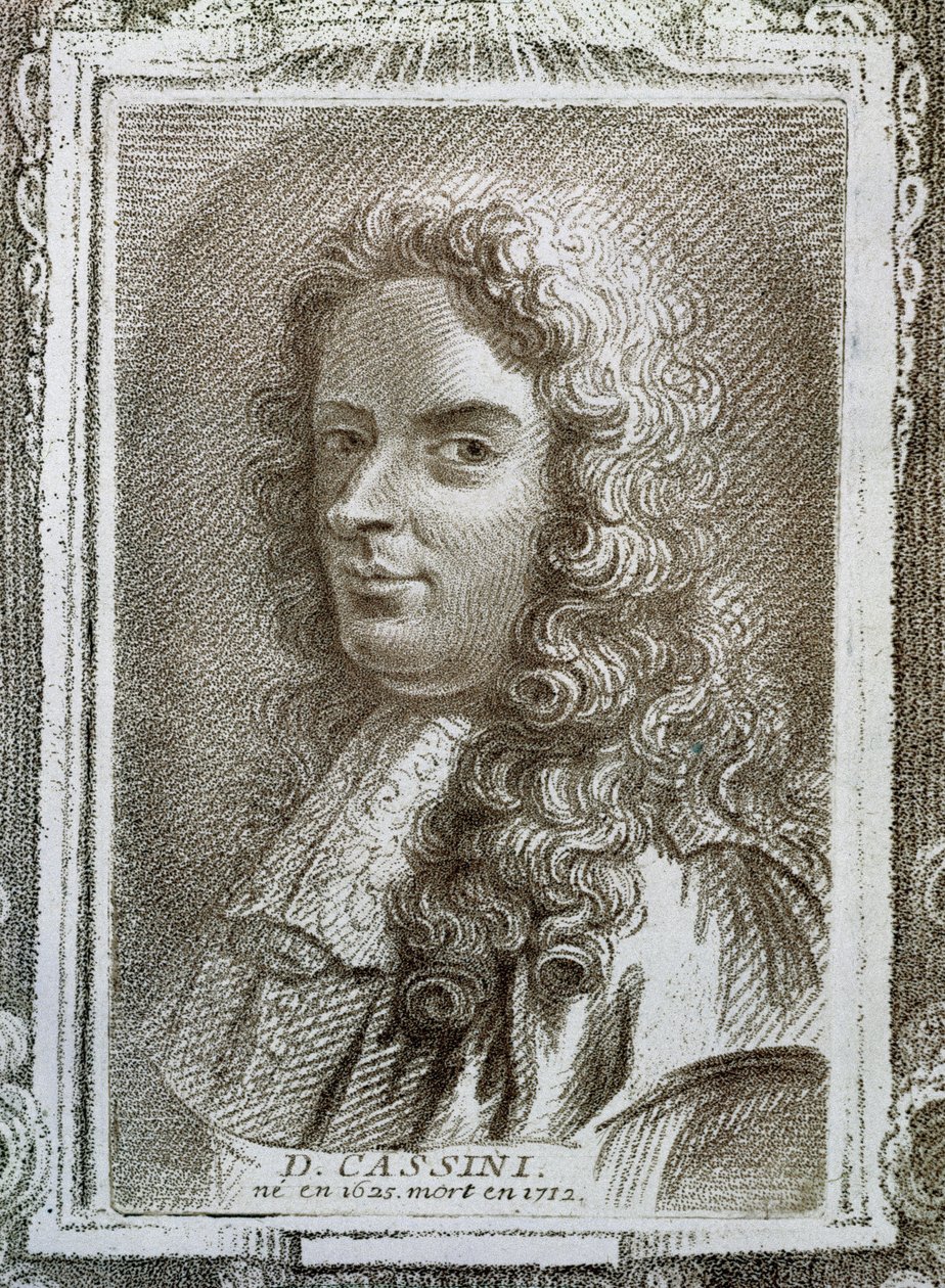 Giovanni Domenico Cassini (1625-1712), ilustración de Histoire des Mathématiciens por Alexandre Saverien (1720-1805), publicada en París 1766 de French School