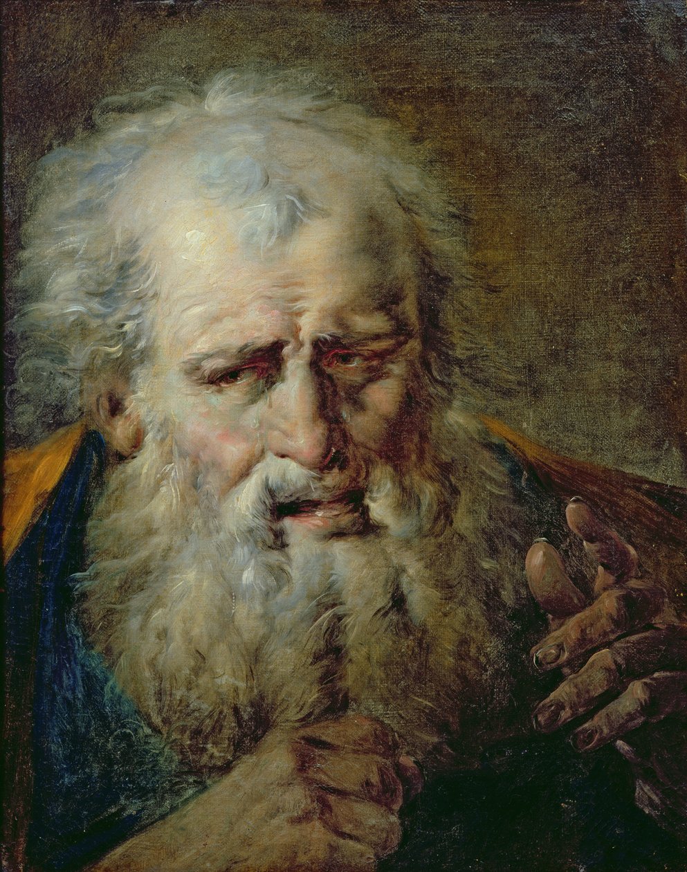 Cabeza de un anciano de French School