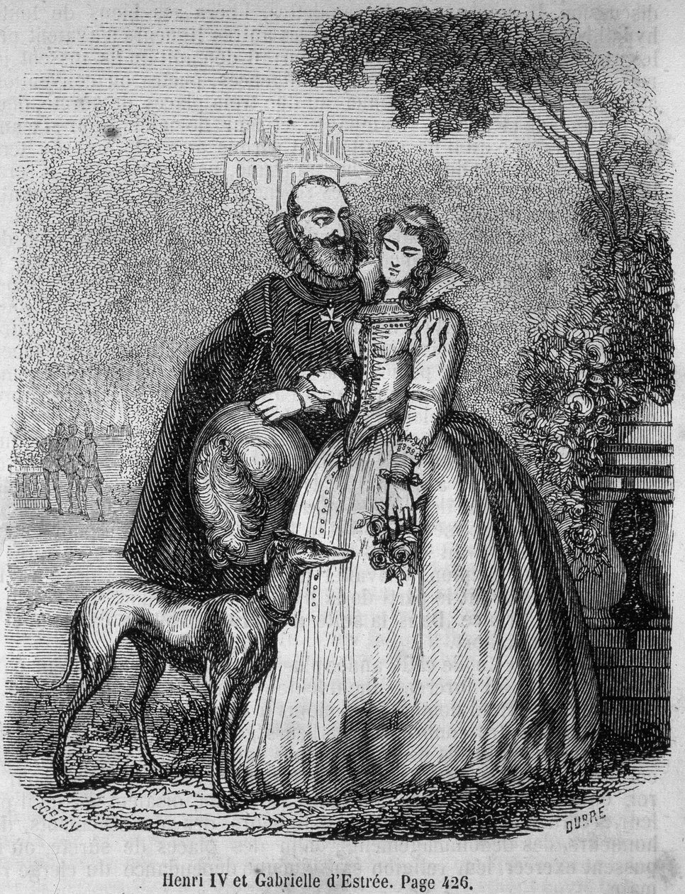 Enrique IV (1553 - 1610) y Gabrielle d
