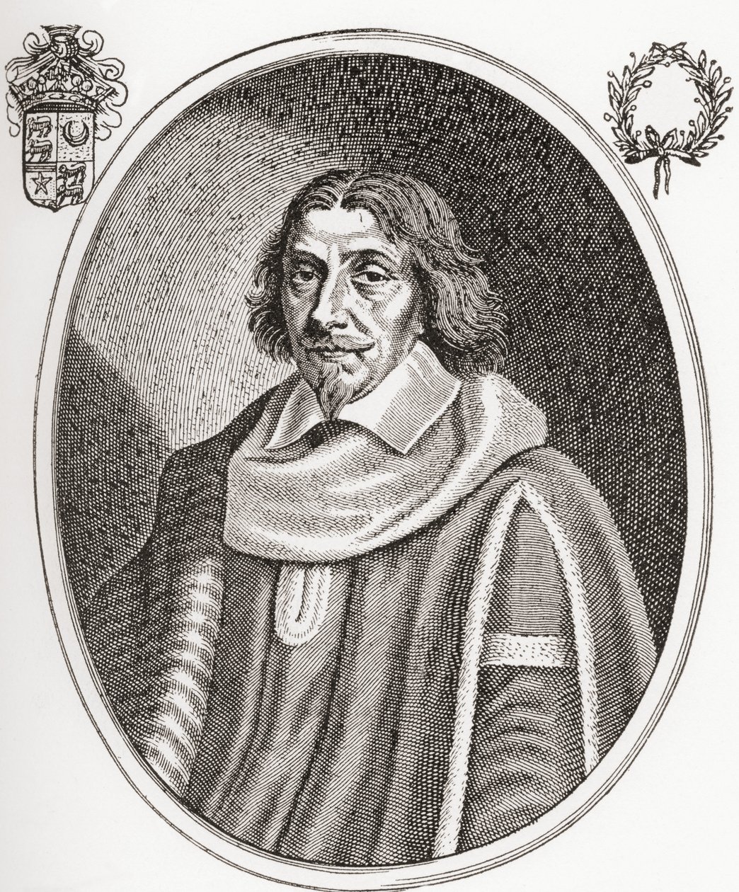 Henri de Mesmes, Señor de Roissy, Marqués de Mongneville y Everly, 1575-1650. Magistrado francés y Alcalde de París. De Les Heures Libres publicado en 1908 de French School