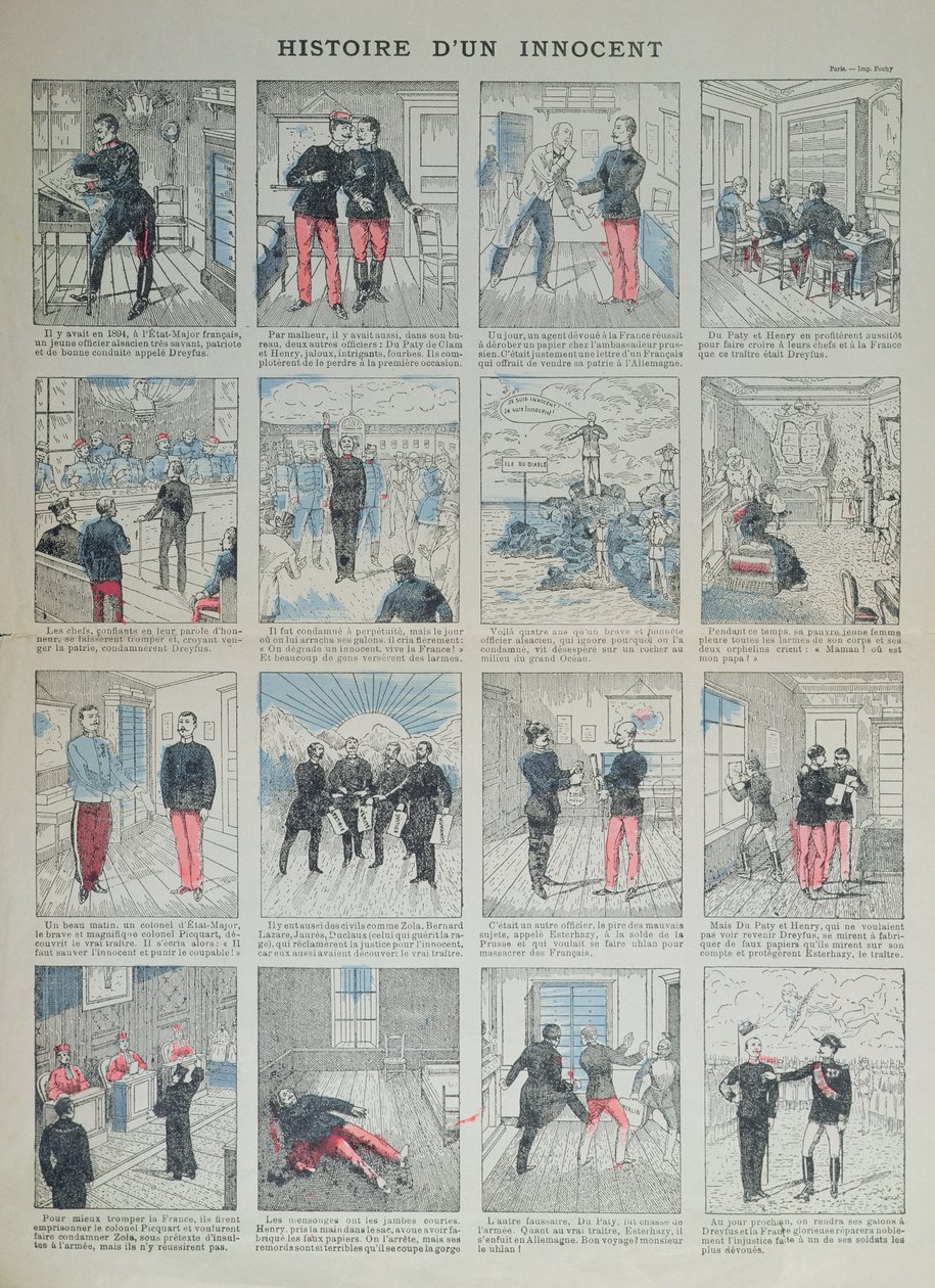 Historia de un inocente, historia ilustrada del Caso Dreyfus de French School