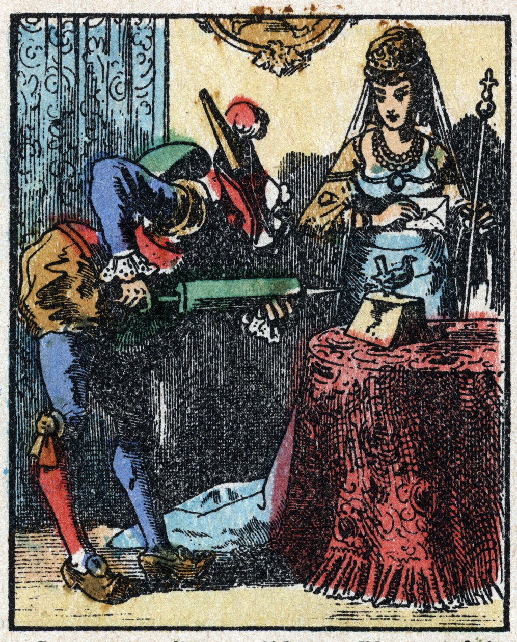 Historia del Dr. Pulcinella (Polichinelle). Grabado en madera de Imagerie Pellerin - Epinal, sd. Finales del siglo XIX. de French School