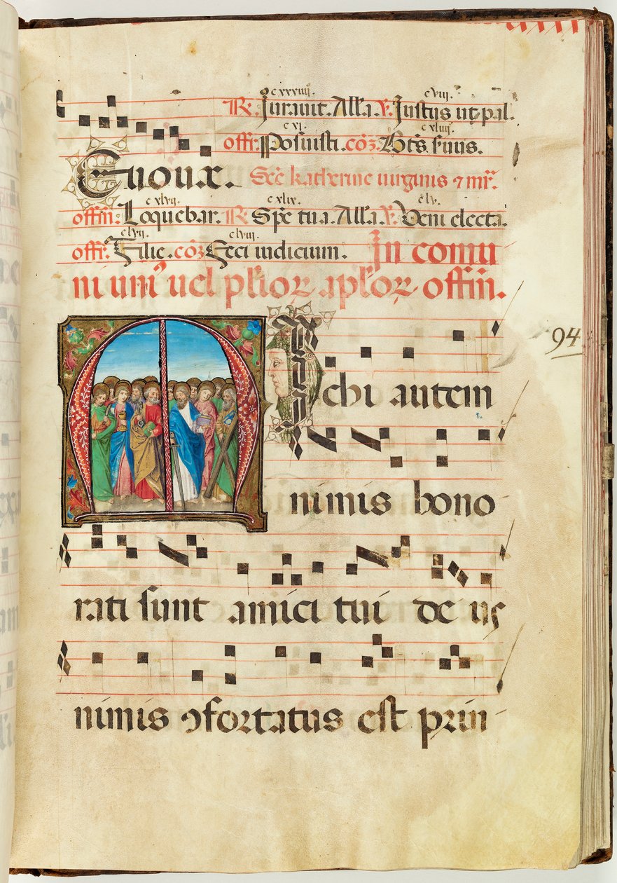 Santos Apóstoles, Gradual, f.94 de French School