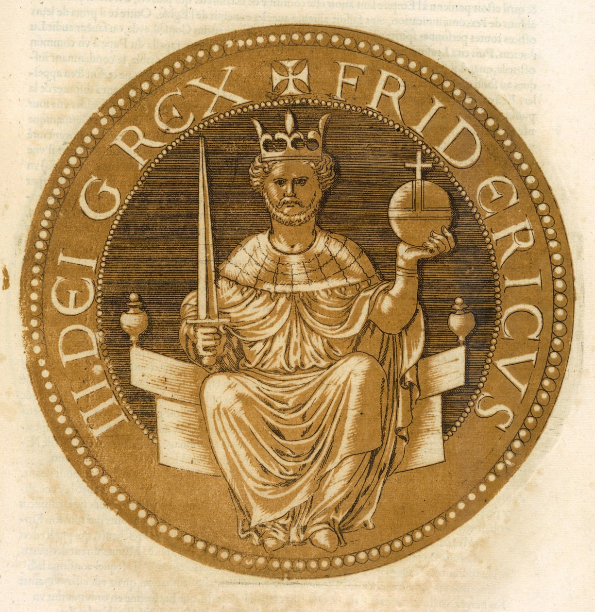 Emperador del Sacro Imperio Romano Federico II de Austria de French School