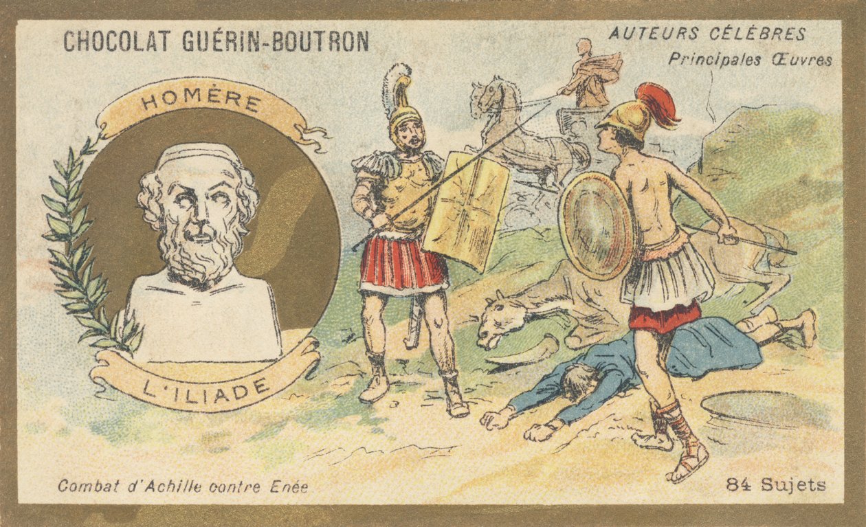 Homero, poeta griego de finales del siglo VIII a.C., autor de “La Ilíada” de French School