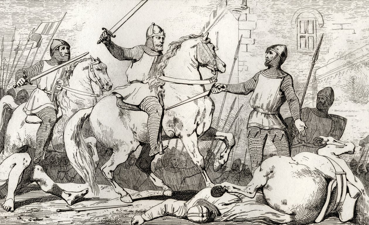 Hugh Capet (941-96) captura a Charles de Lorraine, de 
