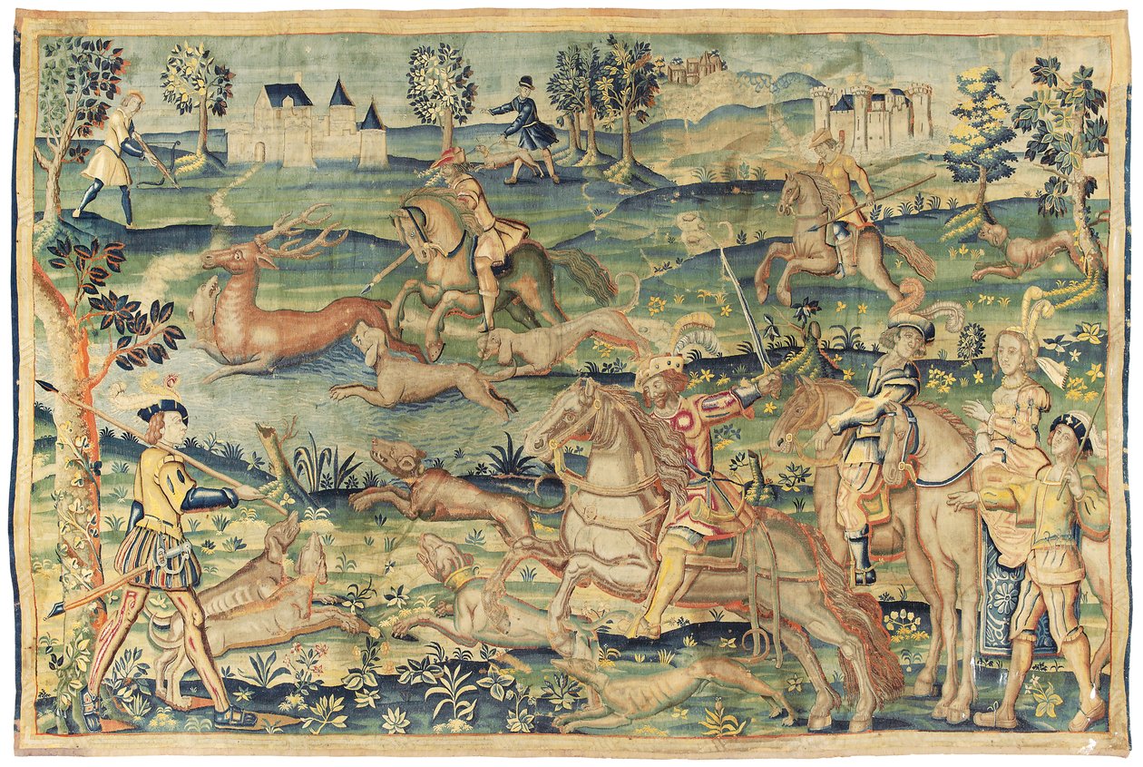 Tapiz de caza, posiblemente París, principios del siglo XVI de French School