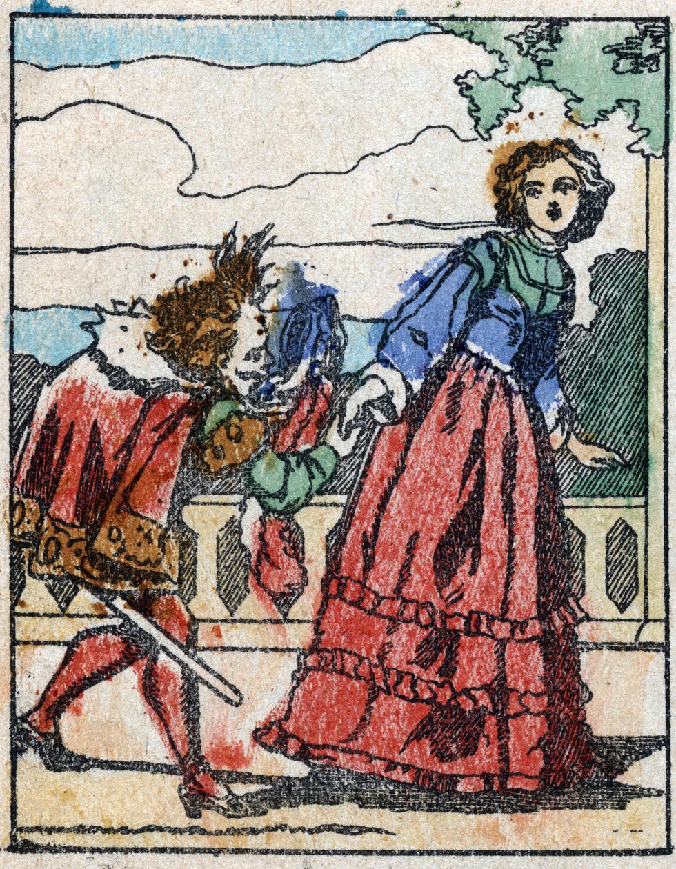 Ilustración para "Riquet a la houppe", cuento de Charles Perrault (1628-1703), escritor francés. Grabado en madera de Imaging Pellerin - Epinal, s.d. Finales del siglo XIX. de French School