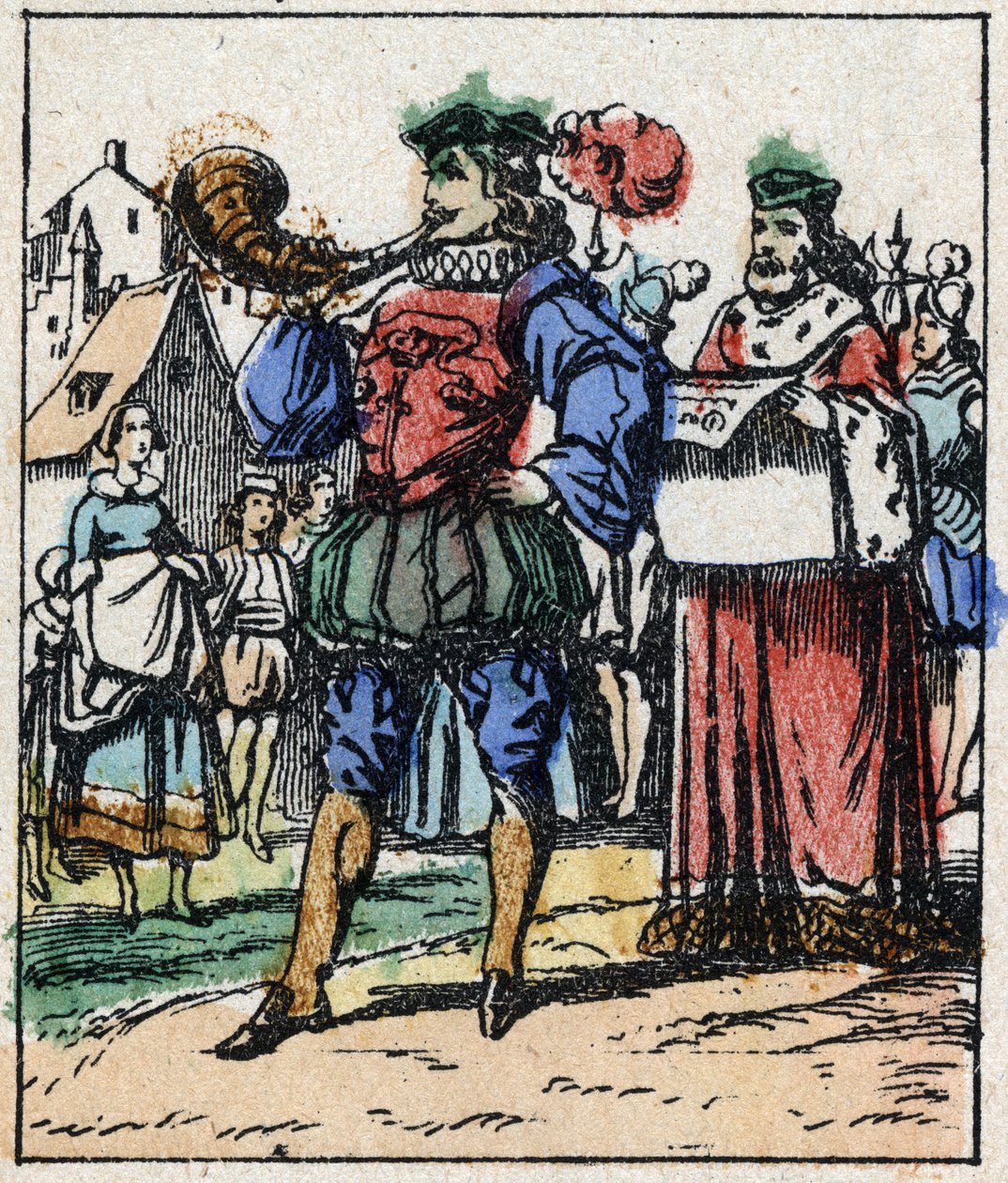 Ilustración del cuento de Charles Perrault “Cenicienta o La zapatilla de cristal”. Grabado en madera de Imaging Pellerin - Epinal, finales del siglo XIX. de French School