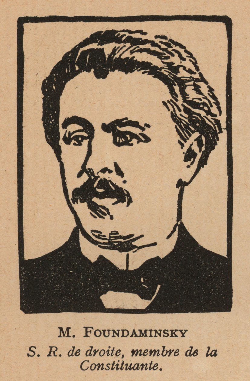 Ilya Fondaminsky, escritor y político ruso del Partido Socialista Revolucionario (lito) de French School