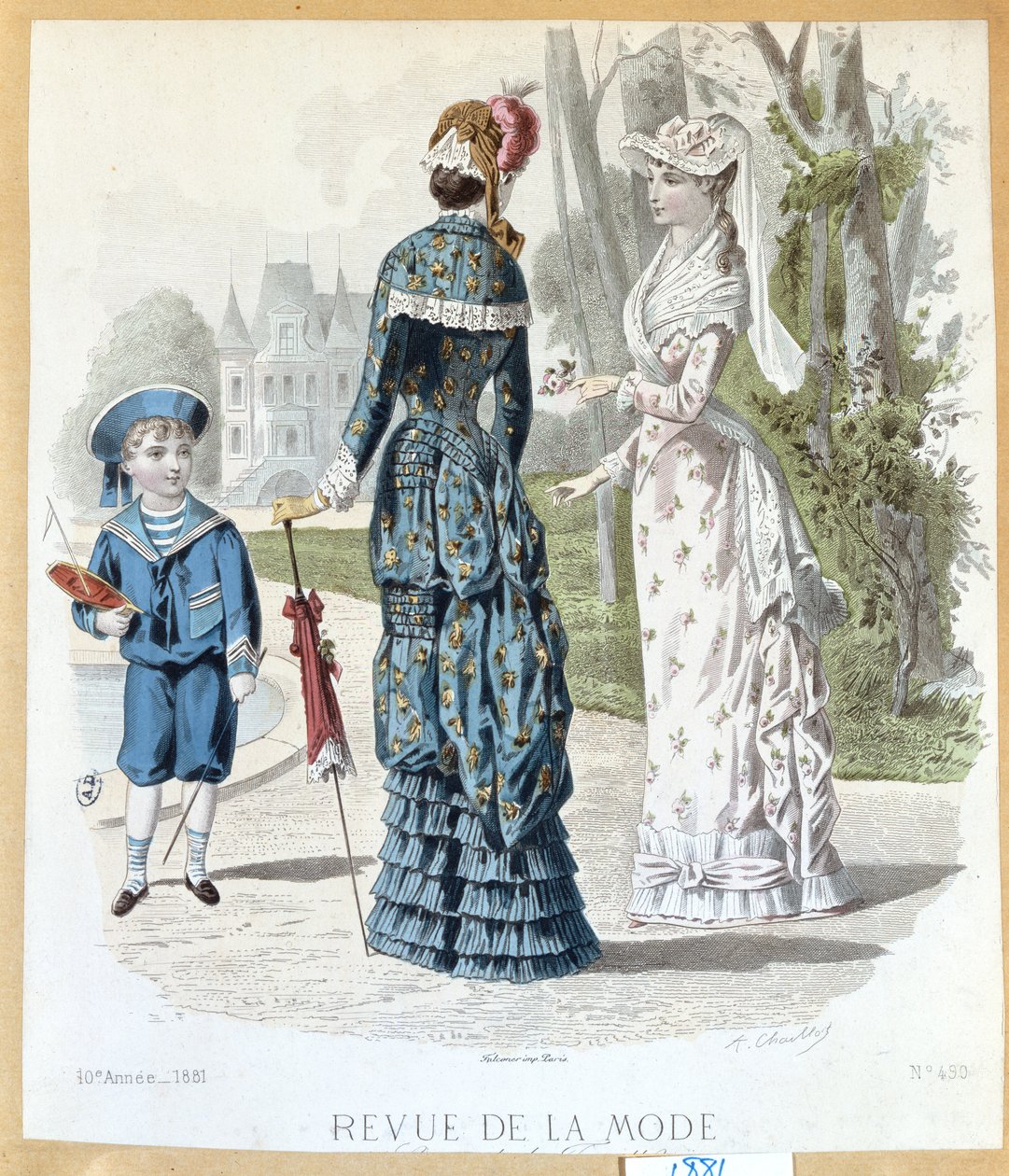 En un Parque, de Revue de la Mode, 1881 de French School