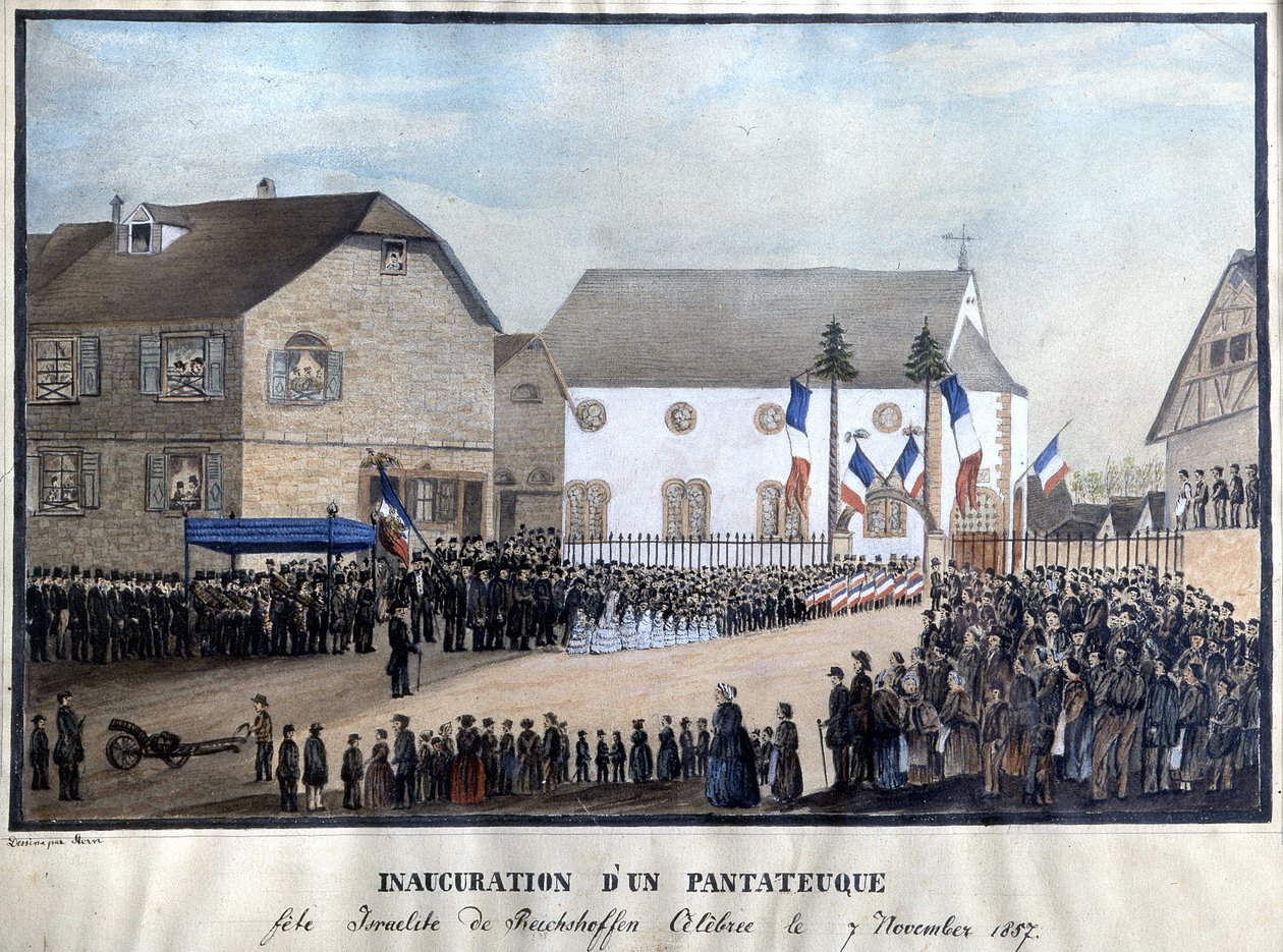 Inauguración de un Pentateuco, noviembre de French School