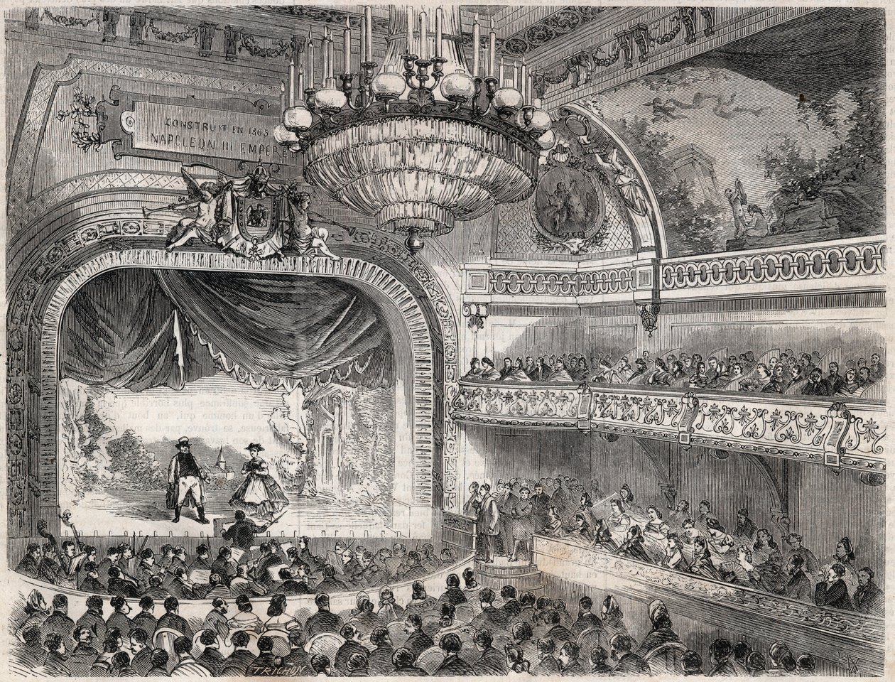 Inauguración del teatro de la ciudad de Vichy el 2 de julio de French School