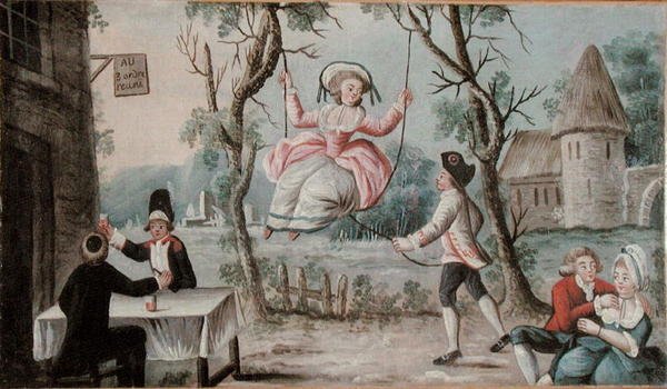 Letrero de taberna que muestra las Tres Órdenes reunidas, alrededor de 1789 de French School