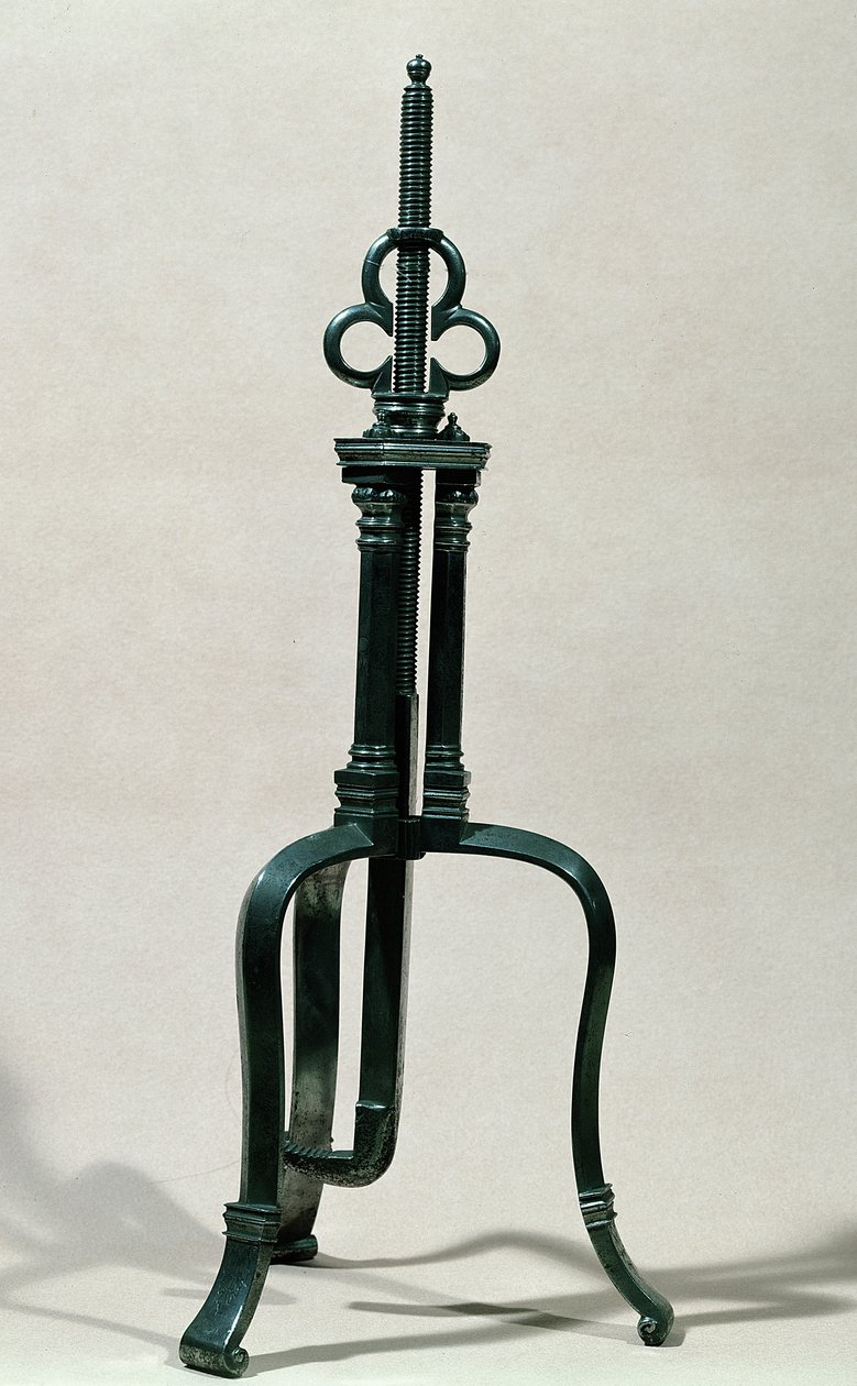 Instrumento para trepanación, similar a uno ilustrado por Ambroise Paré, siglo XVI-XVII de French School
