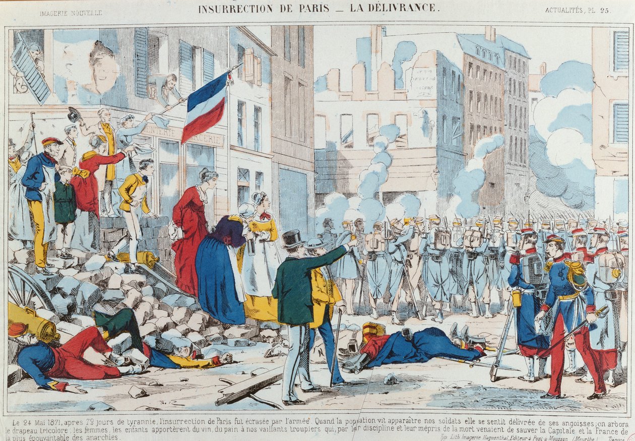 Insurrección de París, la liberación, 1871 de French School