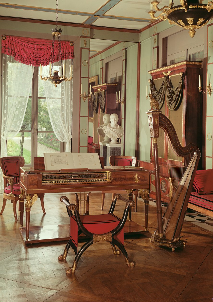 Interior de la sala de música de la Emperatriz Josefina de French School