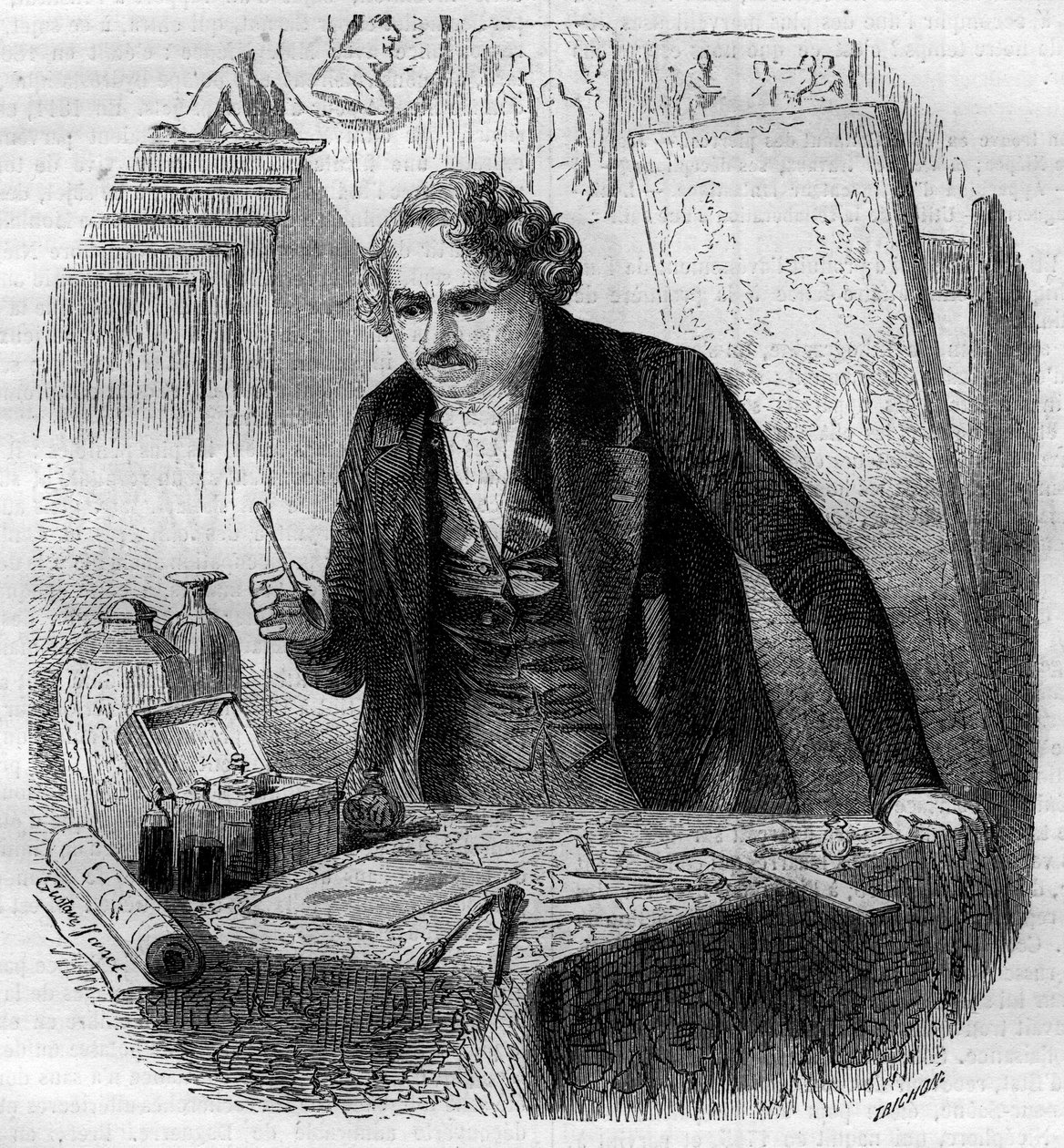 Invención del daguerrotipo de French School
