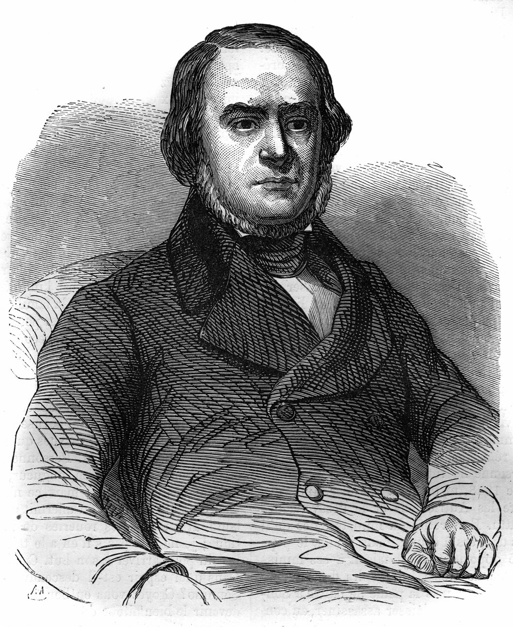 Movimiento Nacional Italiano: Daniele Manin (1804-1857), proclama la República de Venecia (1848). Grabado en “Historia de los Papas-Reyes-Reinas y Emperadores a través de los siglos” por Maurice Lachatre de French School