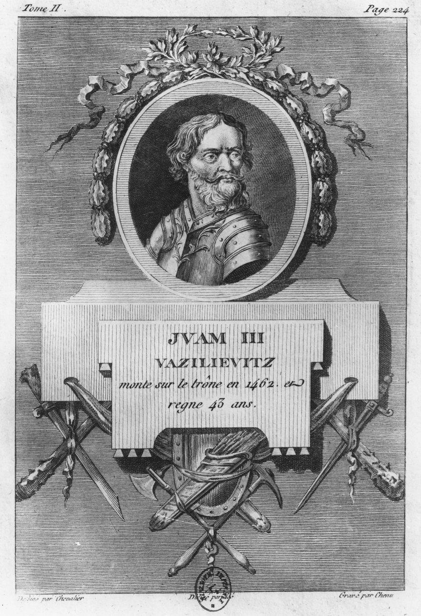 Iván III el Grande (grabado) de French School