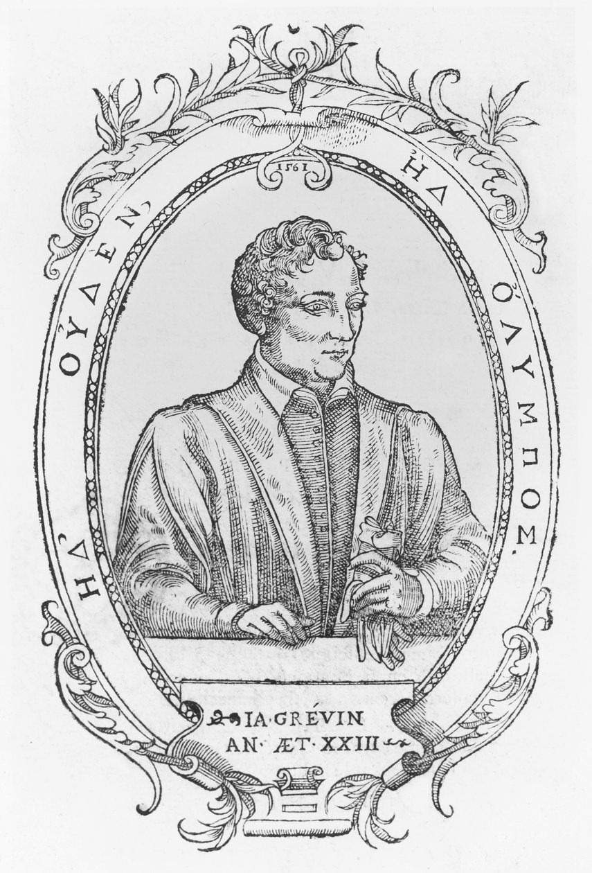 Jacques Grévin (grabado) de French School