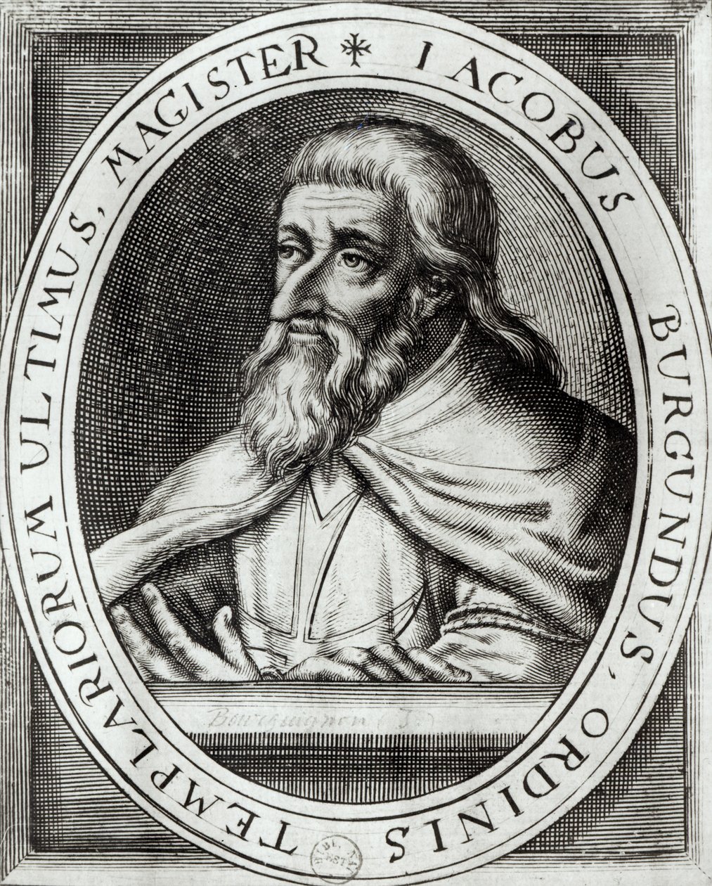Jacques de Molay (c.1243-1314) Maestro de los Caballeros Templarios de French School