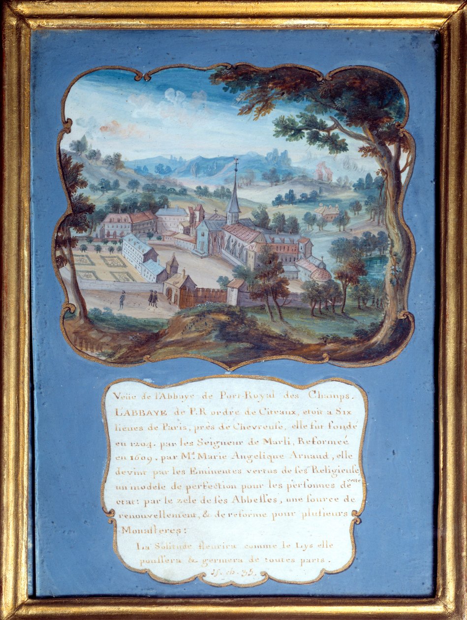 Jansenismo: Vista en perspectiva de la abadía de Port Royal des Champs de French School