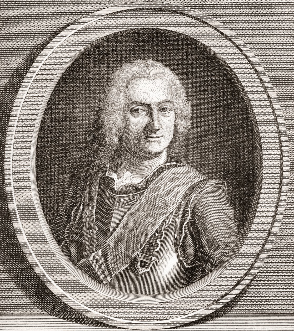 Jean-Baptiste François Desmarets, 1682-1762. Marqués de Maillebois. Mariscal de Francia. De Les Heures Libres publicado en 1908. de French School