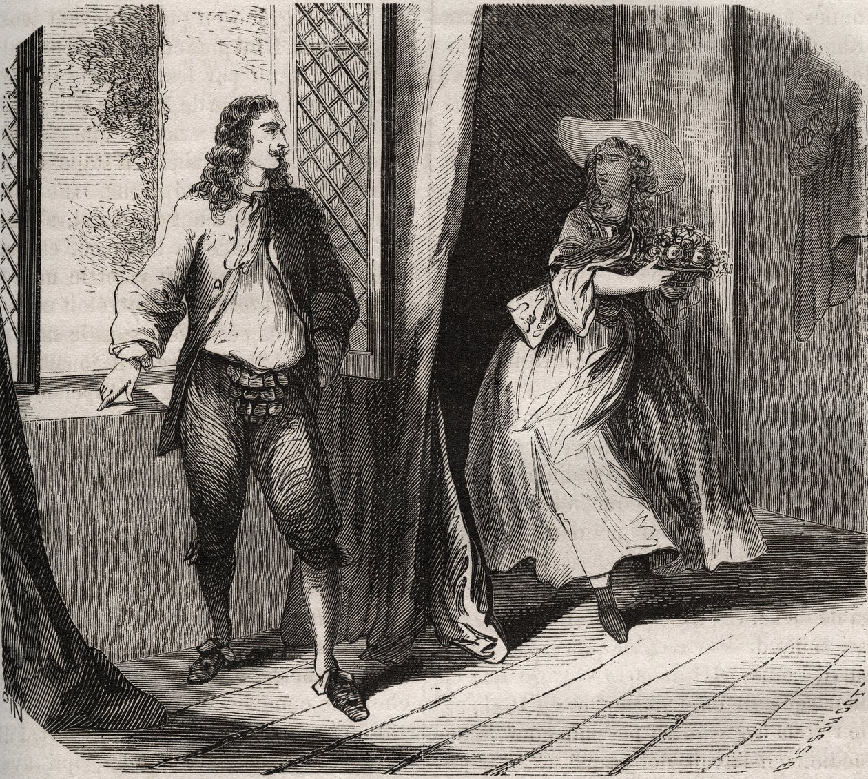Jean Baptiste Poquelin, conocido como Molière (1622-1673) propuso matrimonio a la comediante Mademoiselle de Brie (Catherine Leclerc du Rose) de French School