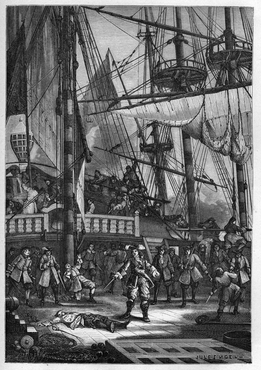 Jean Bart mata al capitán holandés del 