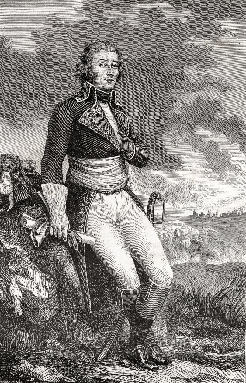 Jean Victor Marie Moreau (1763-1813) de un grabado de Parmentier, de 
