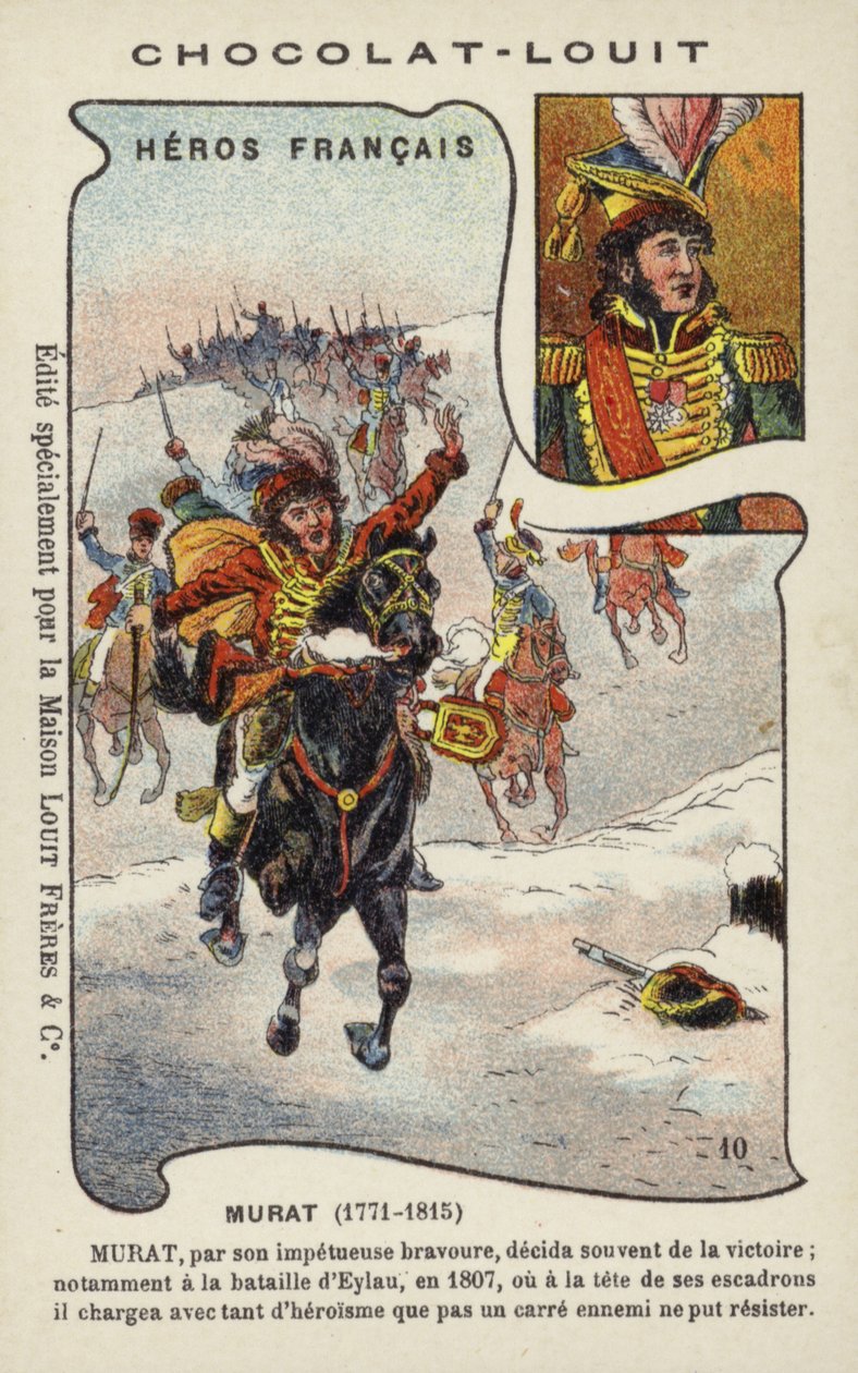 Joachim Murat, general francés (cromolito) de French School